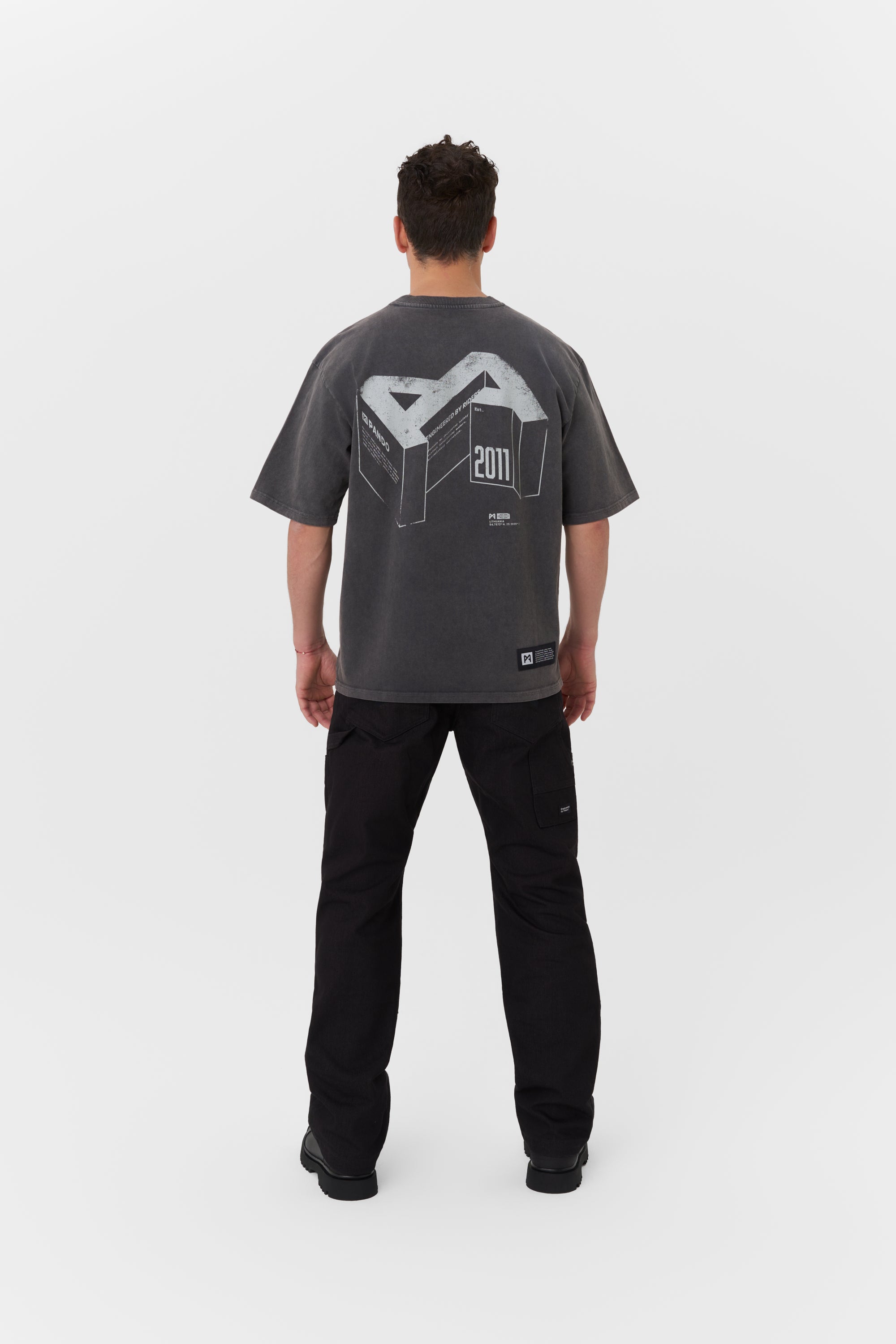 ALEX ORIGINS - ACID Washed Oversized T-Shirt for Bikers, Unisex
