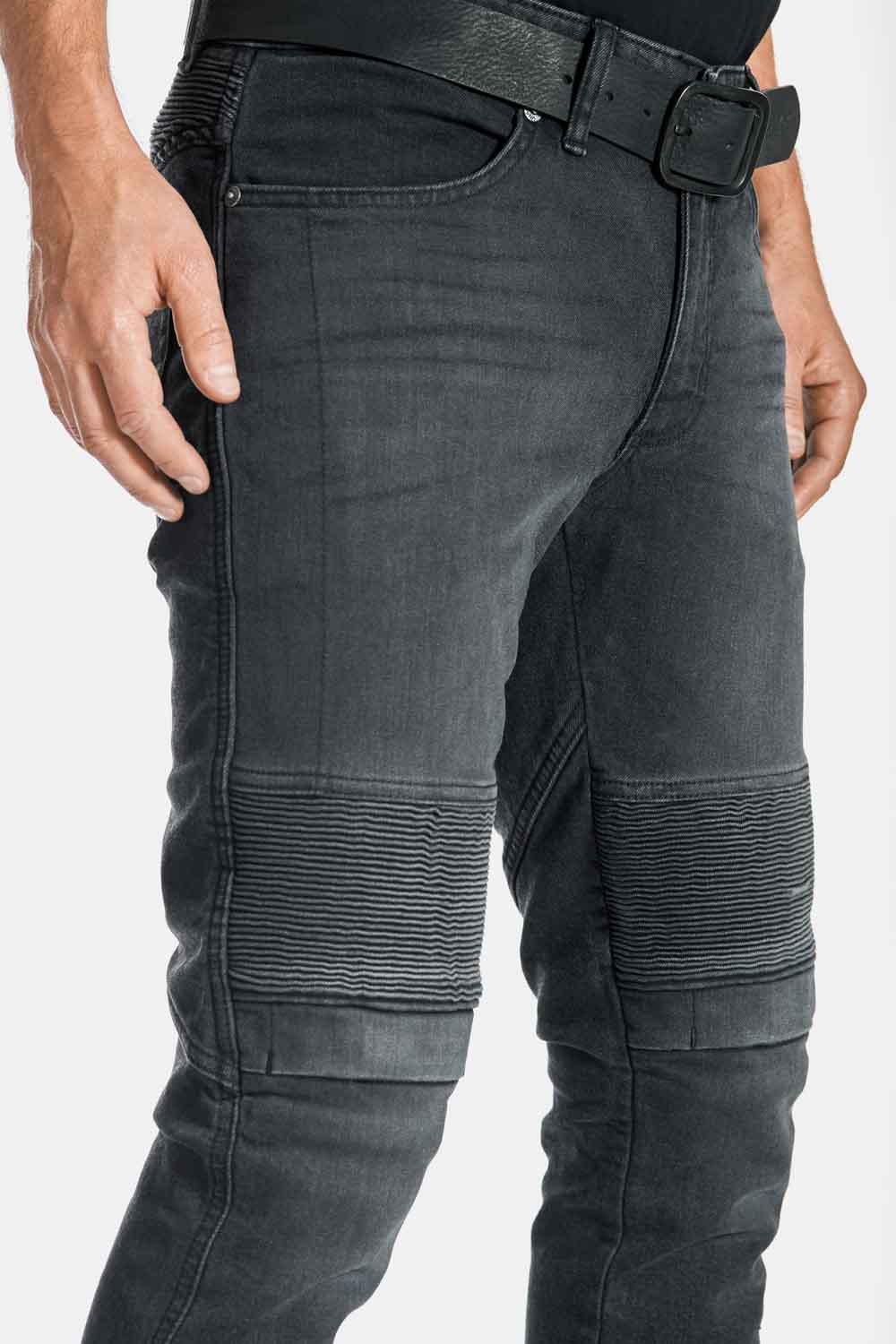 Qaswa Men/'s Motorcycle Denim Pants Motorbike Jeans with Stretch Panel Aramid Protection Lining Biker Trousers