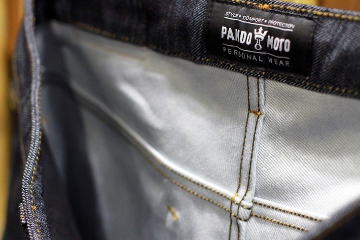 Pando Moto jeans interior view