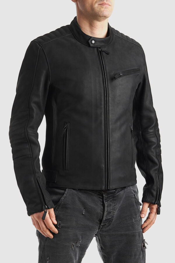 Leather Motorcycle Jacket for Men
