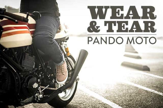 Wear & Tear. Pando Moto’s ‘Karl Indigo’ Jeans – Pipe Burn