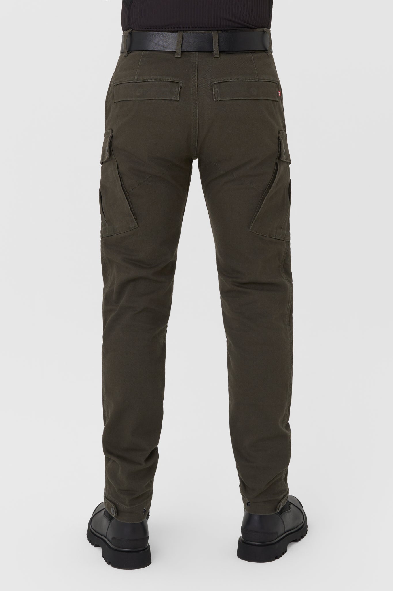 MARK OLIVE AAA - Cargo Style Motorcycle Jeans for Men with Cordura
