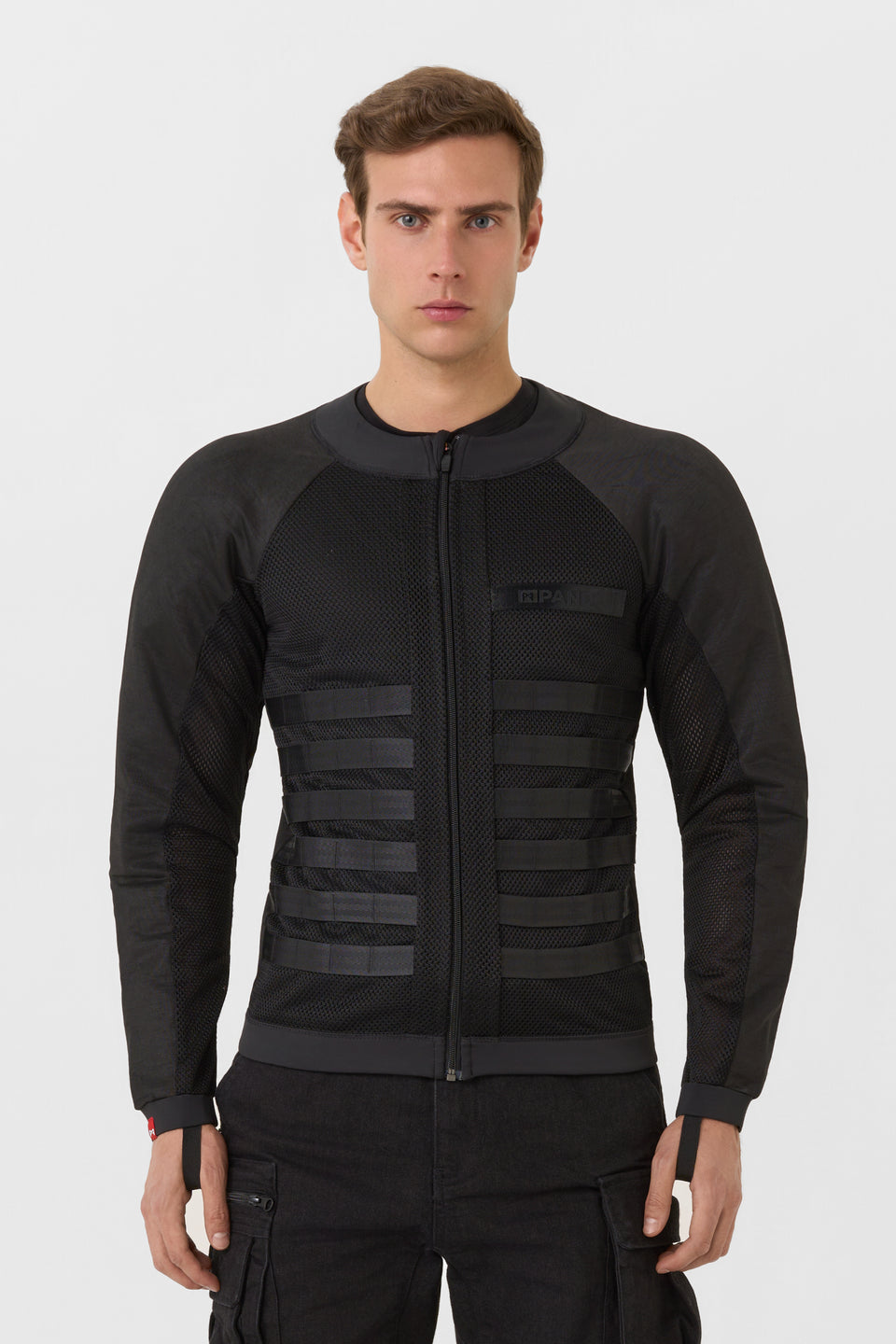 COMMANDO UH BLACK Men's Light-Weight Motorcycle Jacket • Pando Moto