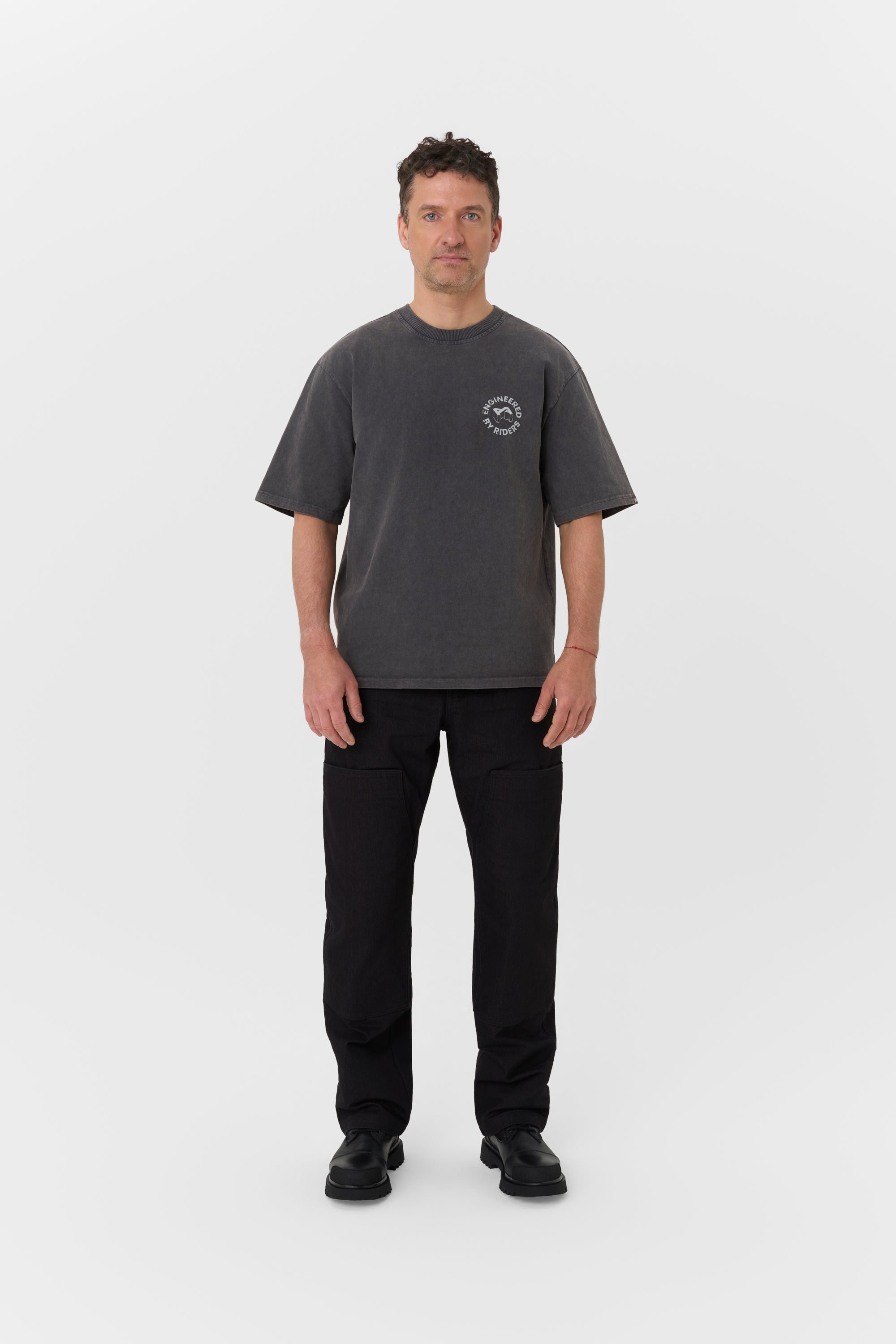 ALEX ORIGINS - ACID Washed Oversized T-Shirt for Bikers, Unisex