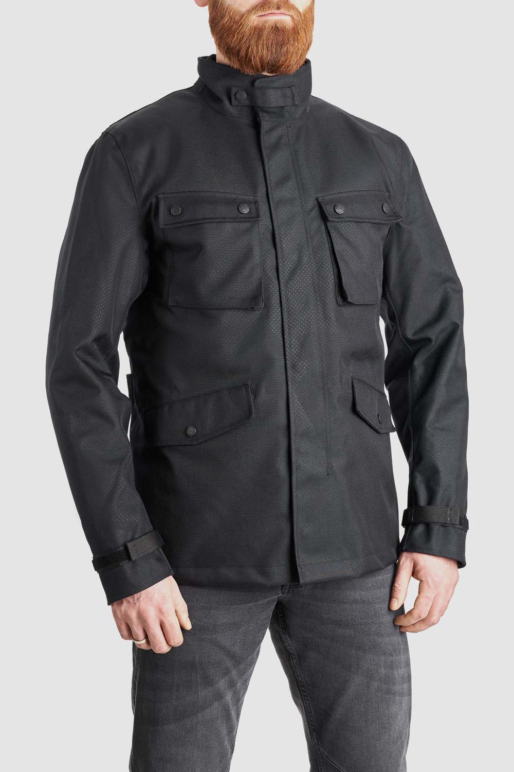 Pando Moto M65 WP Waterproof Motorcycle Jacket - Black