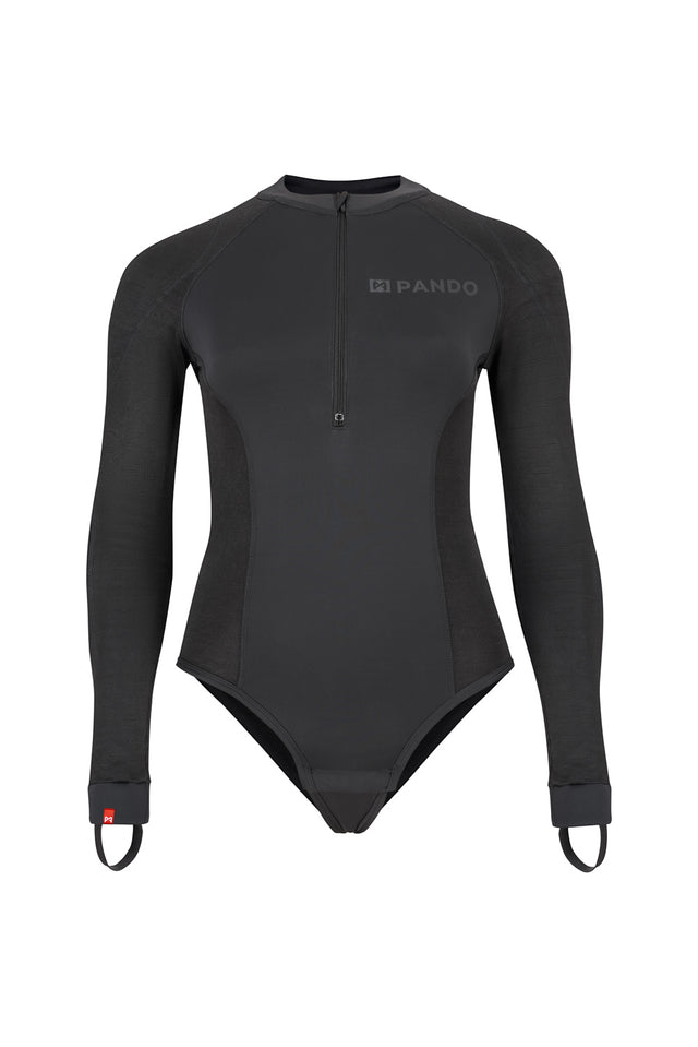 SHELL WW BLACK 02 - Protective motorcycle base layer / body • Pando Moto