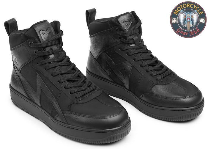 あ*ー様 moto/motor/本池/2100/コードバン/ブラック/0 Apex Sneakers Black - Unisex Motorcycle Sneakers • Pando Moto