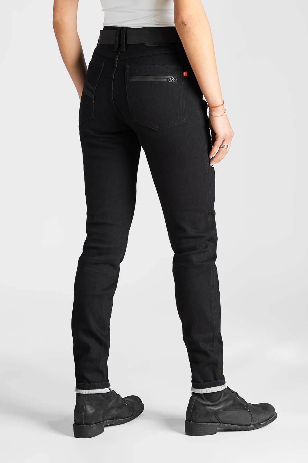 PANDO MOTO Steel Black WM – Women's Slim-Fit, Motorcycle Jeans