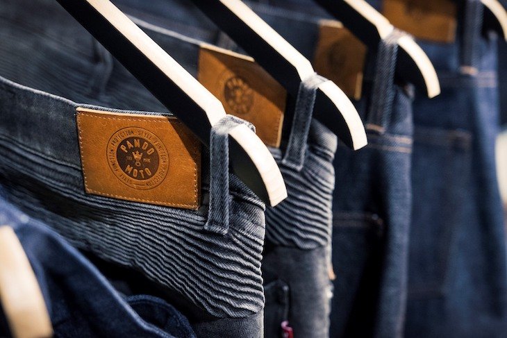 Pando Moto motorcycle jeans collection at EICMA 2015