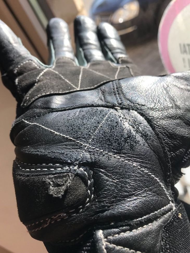 Crash tested motorcycle gloves