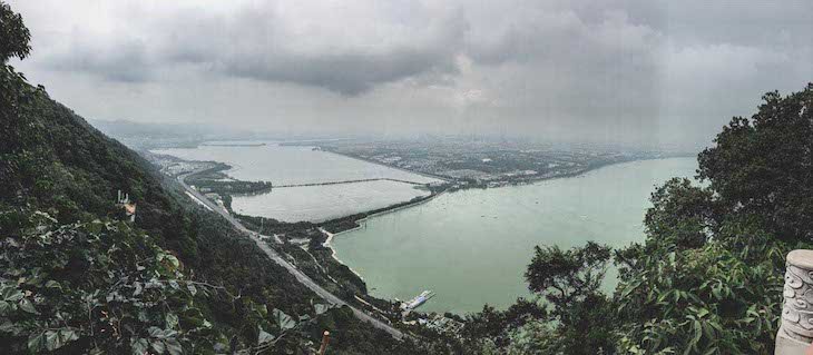 A beautiful landscape from the hill in China