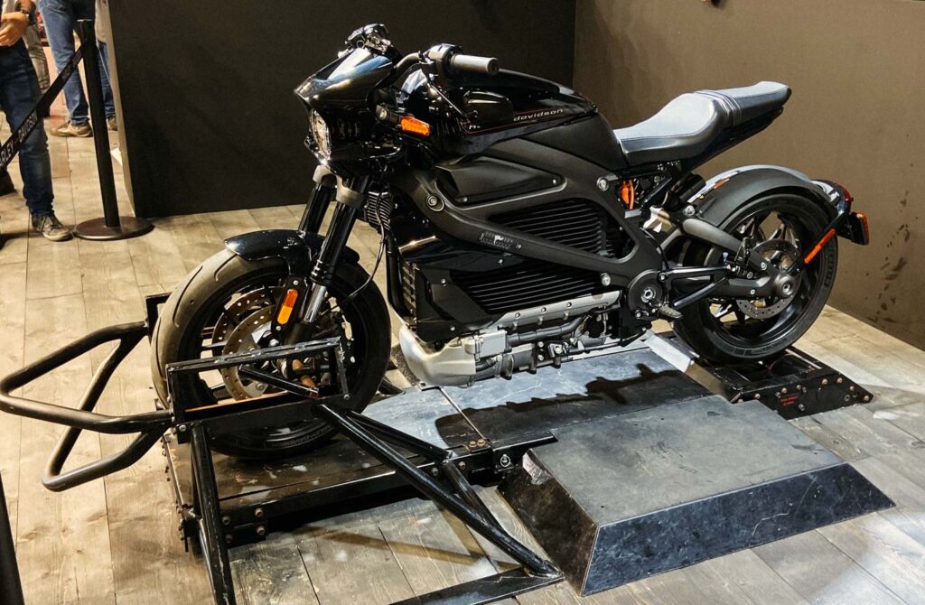 Electric Harley Davidson bike at EICMA 2019