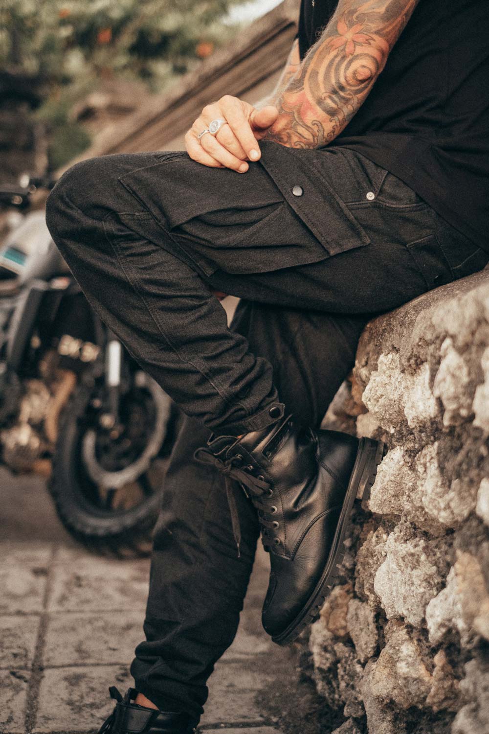 Motorcycle Cargo Pants for Men - MARK KEV 02