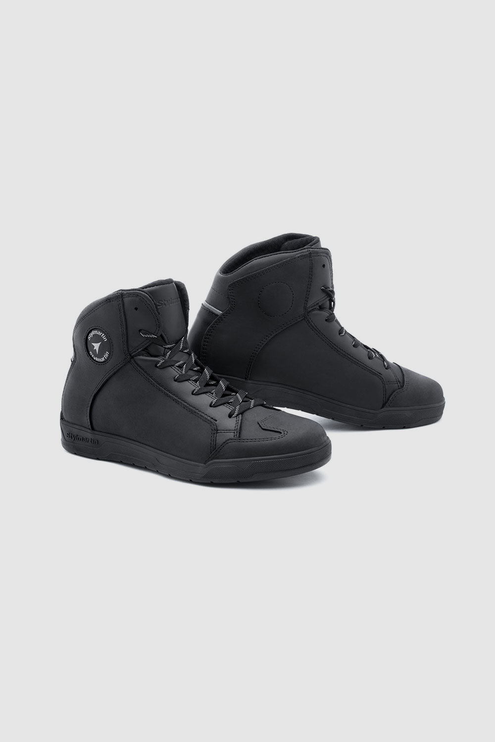 STYLMARTIN MATT WP BLACK - Waterproof Motorcycle Sneakers 1