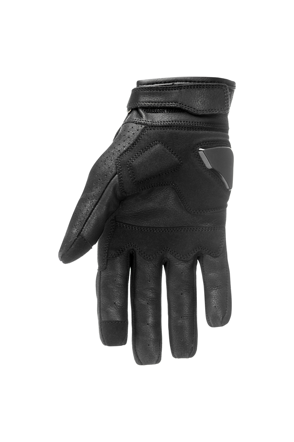 ONYX BLACK - Leather Motorcycle Gloves 3