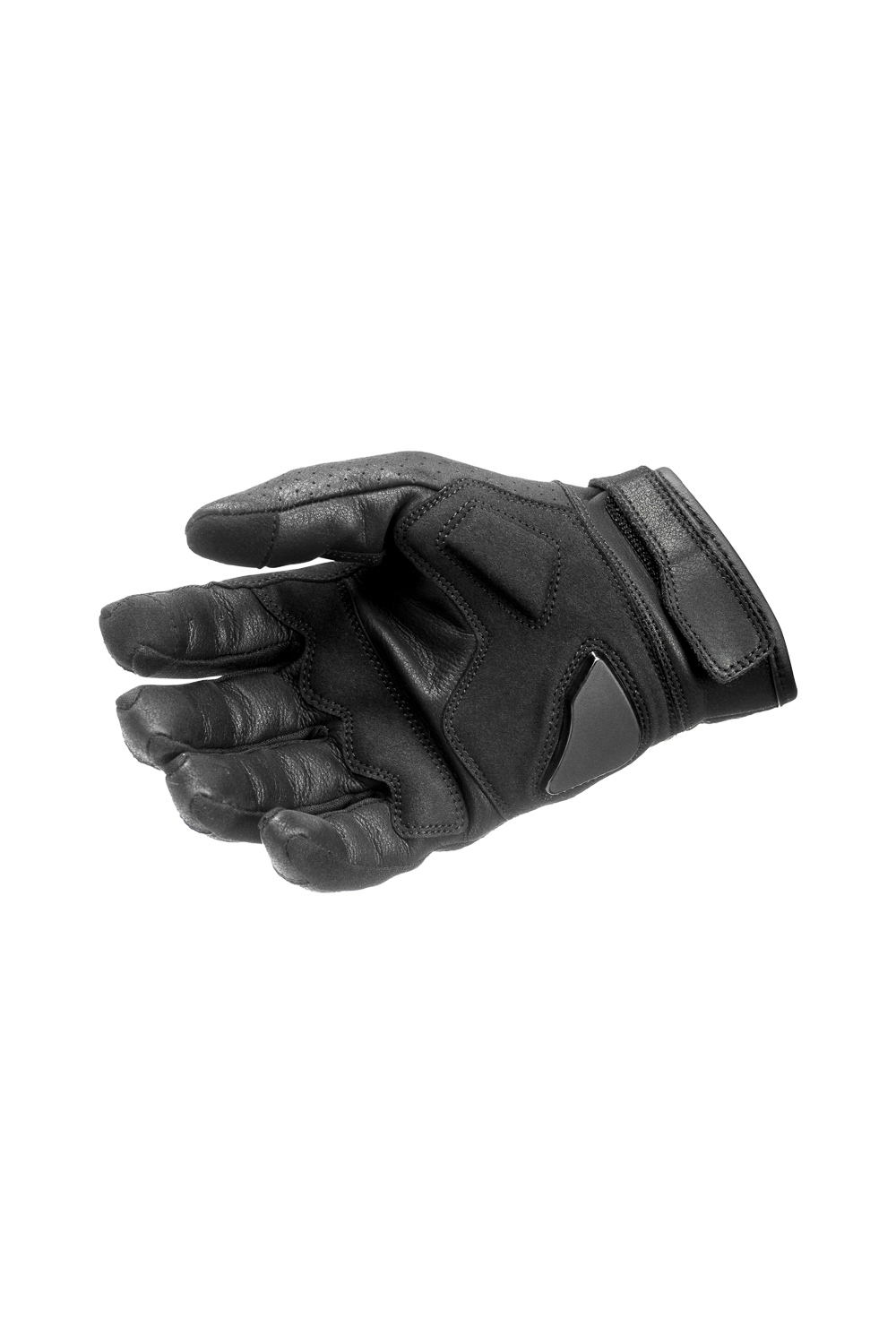 ONYX BLACK - Leather Motorcycle Gloves 4
