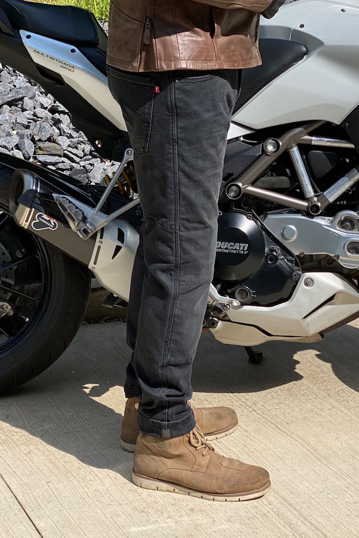 PANDO MOTO Jeans Boss Dyn 01 in black