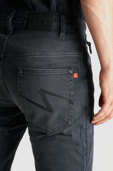 ROBBY 03 slim-fit Motorcycle Jeans back view close-up