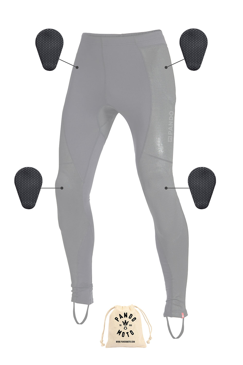 Motorcycle leggings with armor