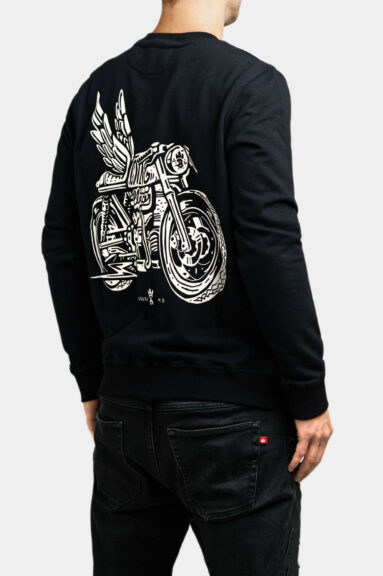 JOHN WING 01 - Biker Sweatshirt Regular Fit,  Unisex 1