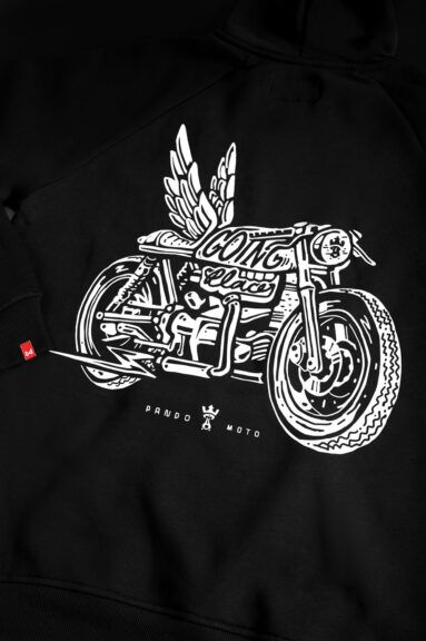 KYLE WING 01 – Biker Hoodie Regular Fit, Unisex 7
