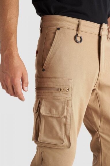 DESERT CARGO BEIGE -  Motorcycle Jeans for Men with Chino Style Cordura® 6