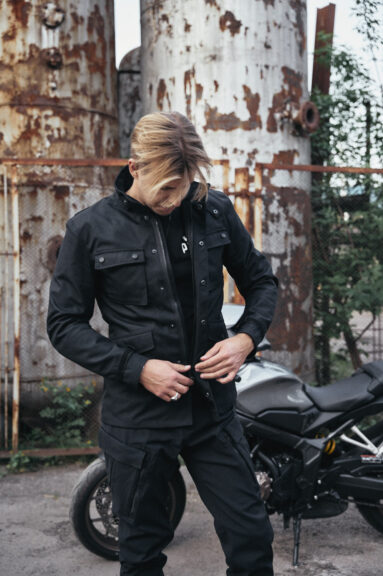M65 WP JACKET BLACK Slim-Fit Waterproof Motorcycle Jacket 8