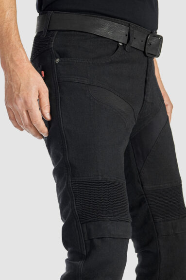 KARLDO SLIM BLACK - Motorcycle Jeans for Men Slim-Fit Cordura® 4