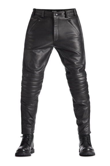 KATANA SLIM BLACK - Motorcycle Men's Leather Pants 3