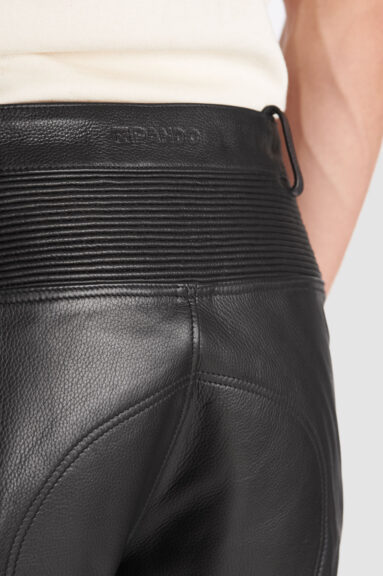 KATANA SLIM BLACK - Motorcycle Men's Leather Pants 5