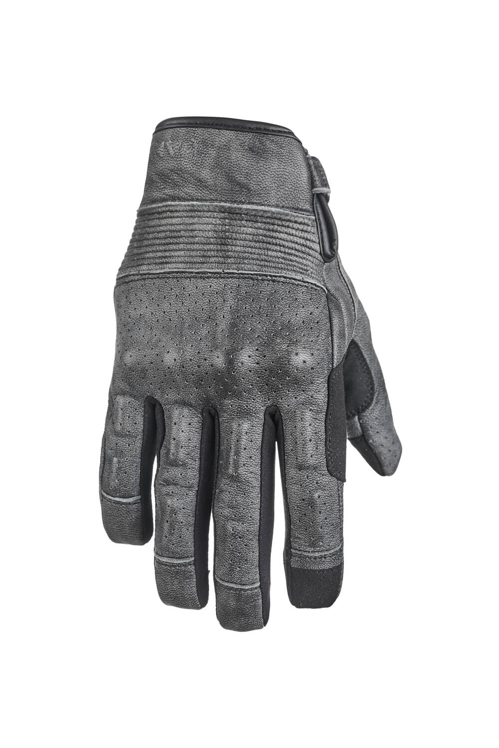 ONYX GREY - Leather Motorcycle Gloves 2