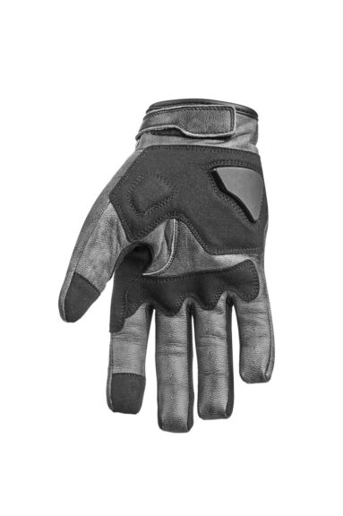ONYX GREY - Leather Motorcycle Gloves 7