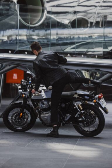 TWIN LEATHER JACKET BLACK - Men’s Leather Motorcycle Jacket 23