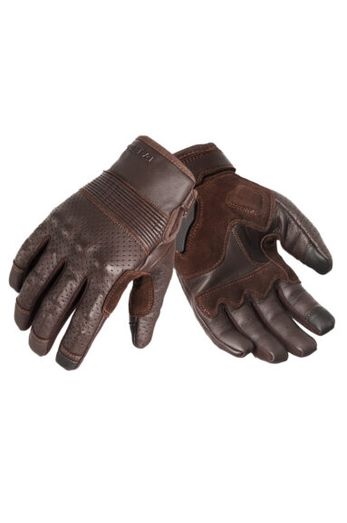 ONYX BROWN - Leather Motorcycle Gloves 5