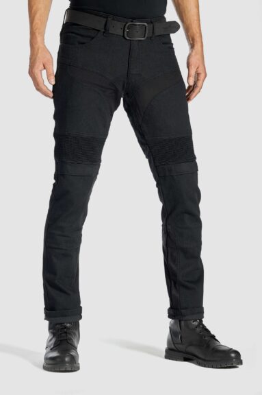 KARLDO SLIM BLACK - Motorcycle Jeans for Men Slim-Fit Cordura®