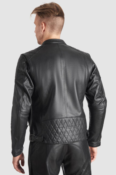 TWIN LEATHER JACKET BLACK - Men’s Leather Motorcycle Jacket 2