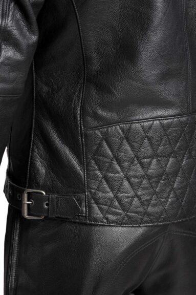TWIN LEATHER JACKET BLACK - Men’s Leather Motorcycle Jacket 10