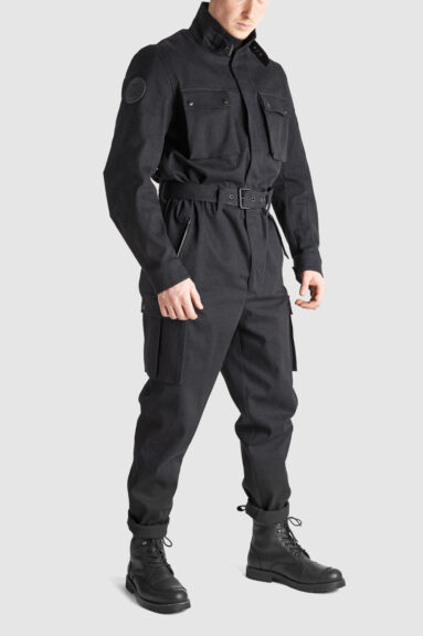 BRAT SUIT BLACK - One-Piece Overall Suit From Comfort-Stretch CORDURA® Denim