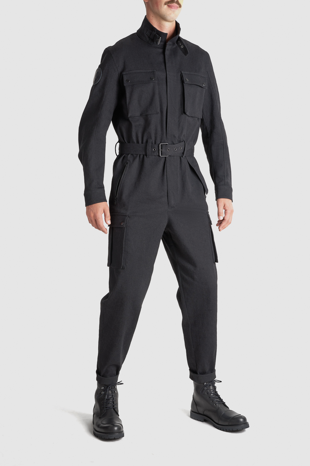 BRAT SUIT BLACK - One-Piece Overall Suit From Comfort-Stretch CORDURA® Denim 4