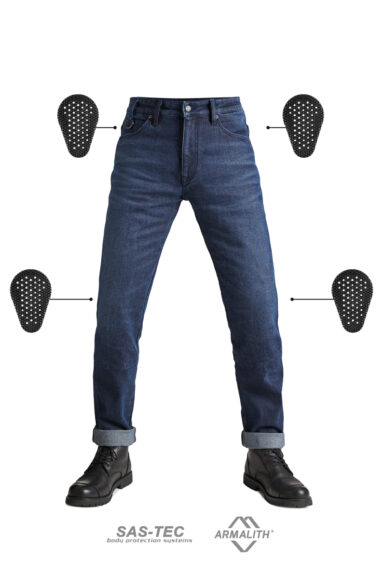 ARNIE SLIM BLUE - Men’s Slim-fit Motorcycle Jeans Armalith® 10