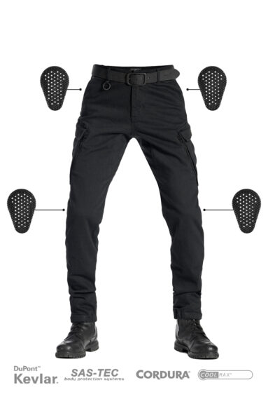 Motorcycle Jeans with Kevlar  ITALIA CARGO BLACK
