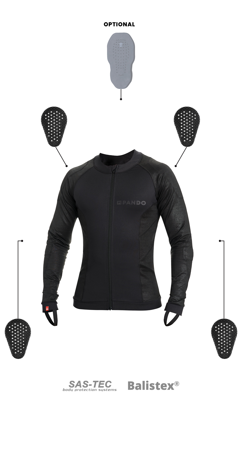 Long Sleeve Base Layer shirt for Motorcycle Riders