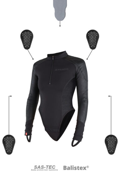 SHELL WW BLACK - Armored Motorcycle Baselayer / Body 3