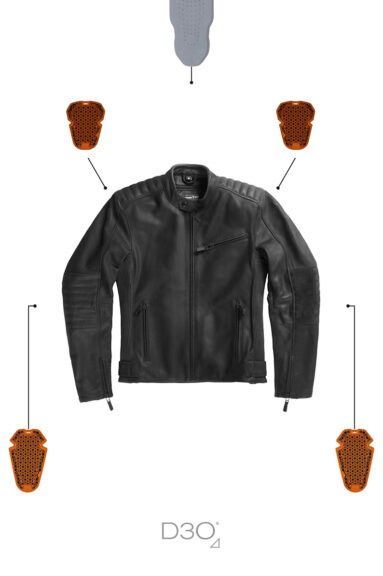 Leather Motorcycle Jacket For Men - TATAMI LT 01