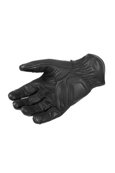 IVY BLACK - Leather Summer Motorcycle Gloves 4
