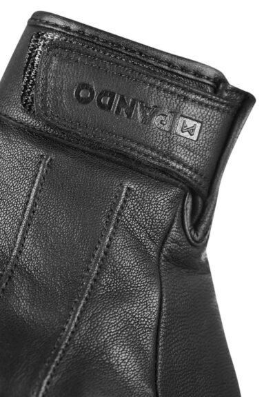 IVY BLACK - Leather Summer Motorcycle Gloves 6